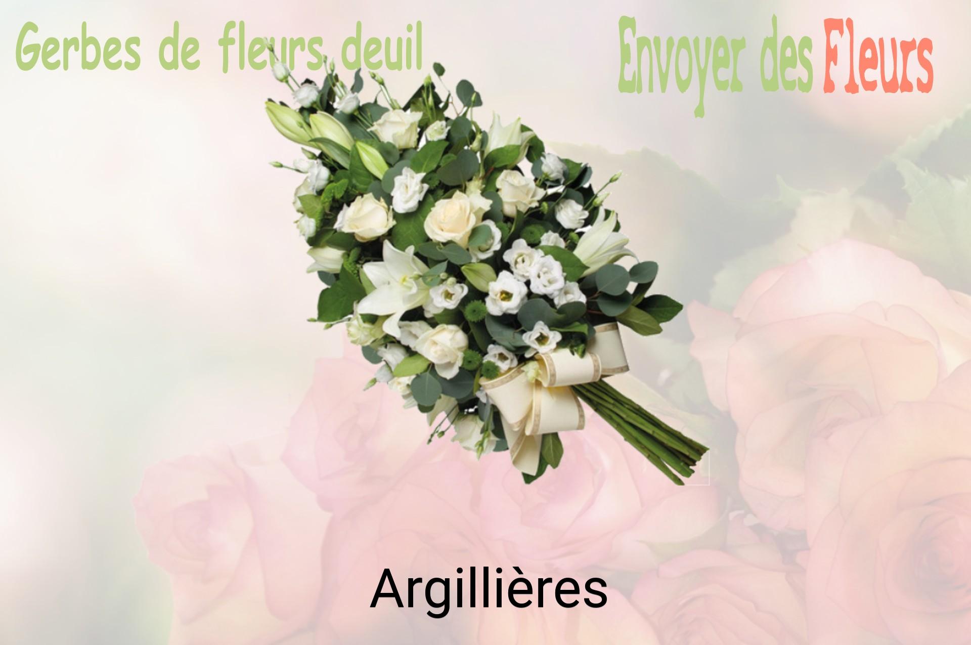 Gerbe de fleurs de deuil livrée à Argillières